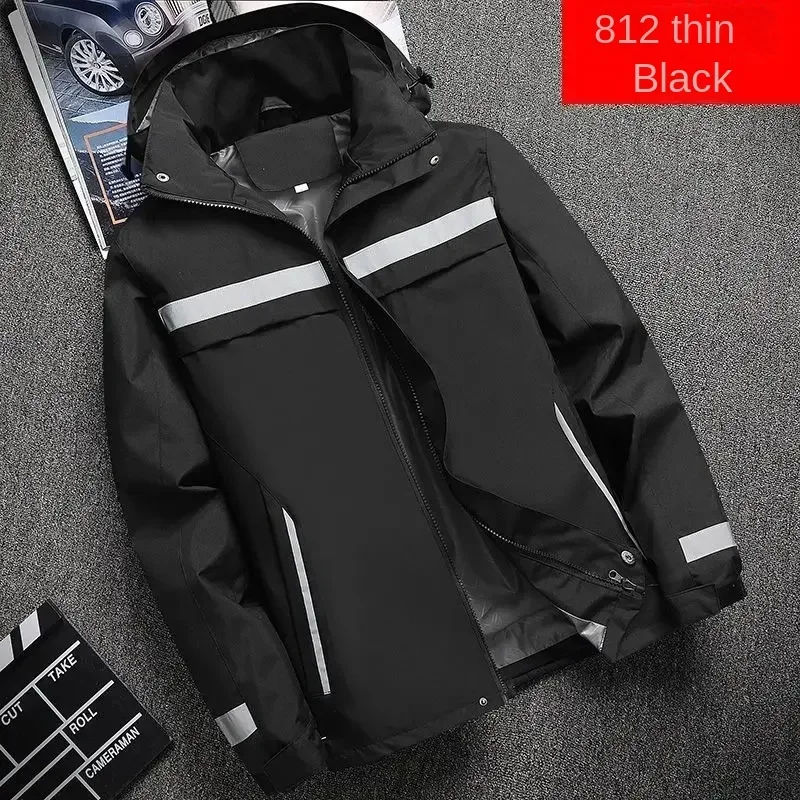 New Men's Jacket Patchwork Fashion Reflective Striped Hooded Coat Outdoor Male Clothing Sports Zipper
New Men's Jacket Patchwork Fashion Reflective Striped Hooded Coat Outdoor Male Clothing Sports Zipper