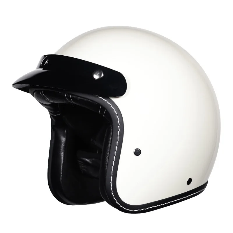 

3/4 Open Face Helmet for Scooter Moped Cruiser Cafe Racer Retro DOT Vintage Street Bike Motorcycle Jet Helmets Cascos Para Motos