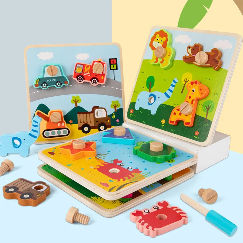 Wooden Toddler Puzzles Early Educational Toys Baby DIY Screws Toy Childhood Education Nut Assembling Educational Toys Kid Gifts
Wooden Toddler Puzzles Early Educational Toys Baby DIY Screws Toy Childhood Education Nut Assembling Educational Toys Kid Gifts