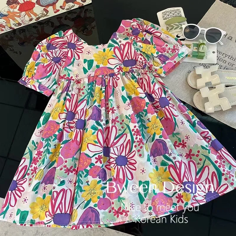 Girls' Floral Dresses Children'S Rustic Cotton Short-Sleeved Children'S Dresses 2023 Summer New Children'S Clothing
Girls' Floral Dresses Children'S Rustic Cotton Short-Sleeved Children'S Dresses 2023 Summer New Children'S Clothing