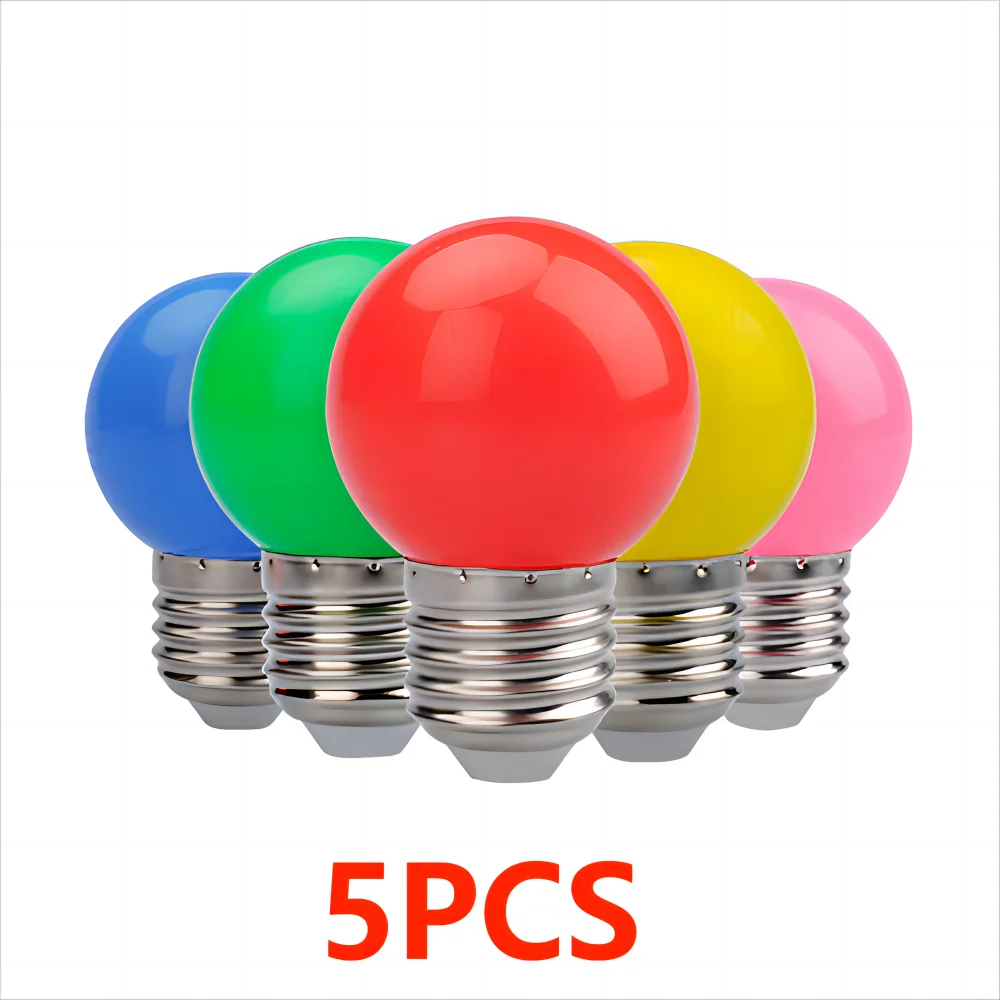 5PCS E27 B22 Led Bulb Lamp Bomlillas Colorful Led Light Lampada Ampoule 3W 5W AC220V 2835 Flashlight G45 Globe Bulbs Home Decor
5PCS E27 B22 Led Bulb Lamp Bomlillas Colorful Led Light Lampada Ampoule 3W 5W AC220V 2835 Flashlight G45 Globe Bulbs Home Decor