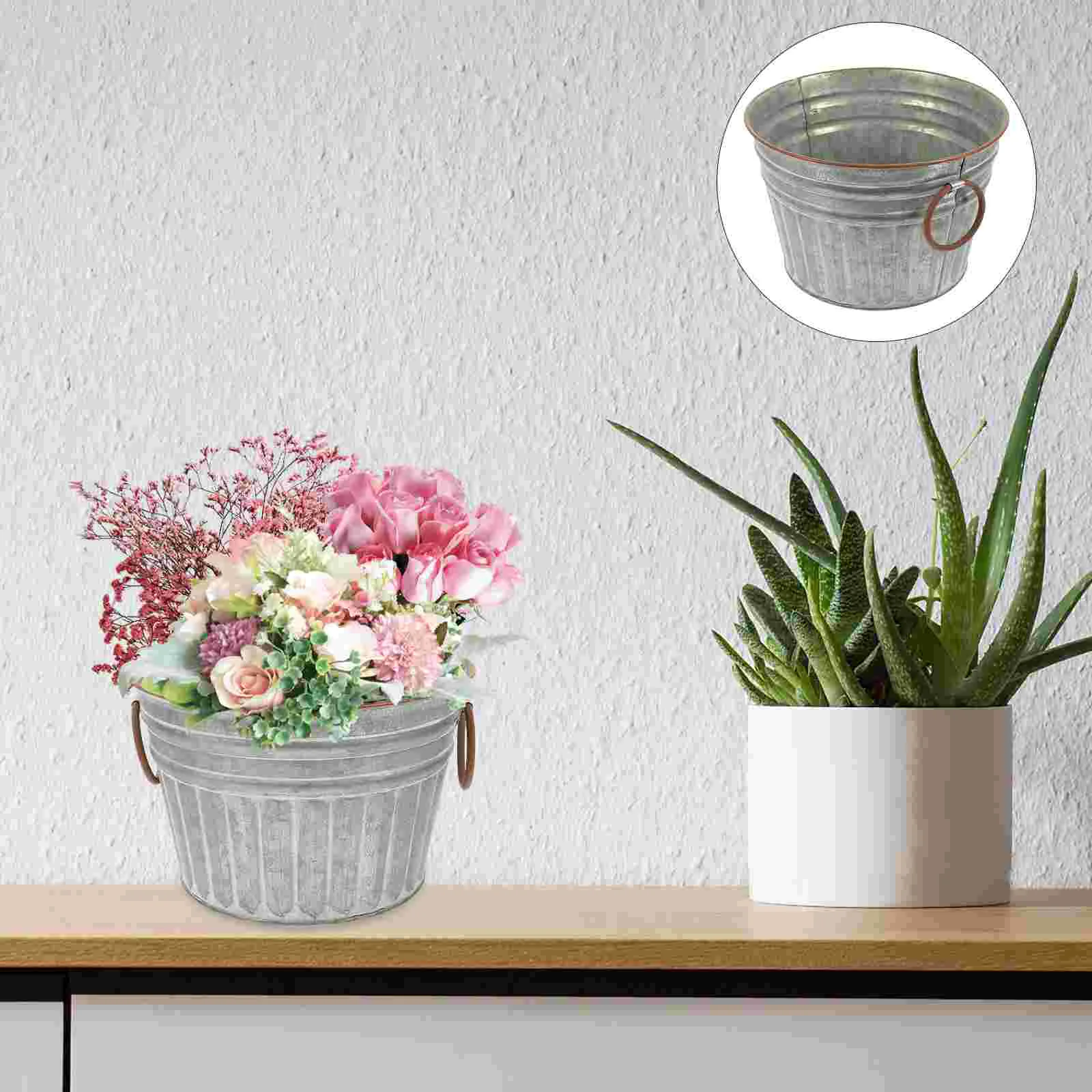 Multi-use Creative Practical Premium Small Flowerpot Bucket Small Metal Bucket Small Iron Planter for Garden Plants Flower Home
Multi-use Creative Practical Premium Small Flowerpot Bucket Small Metal Bucket Small Iron Planter for Garden Plants Flower Home