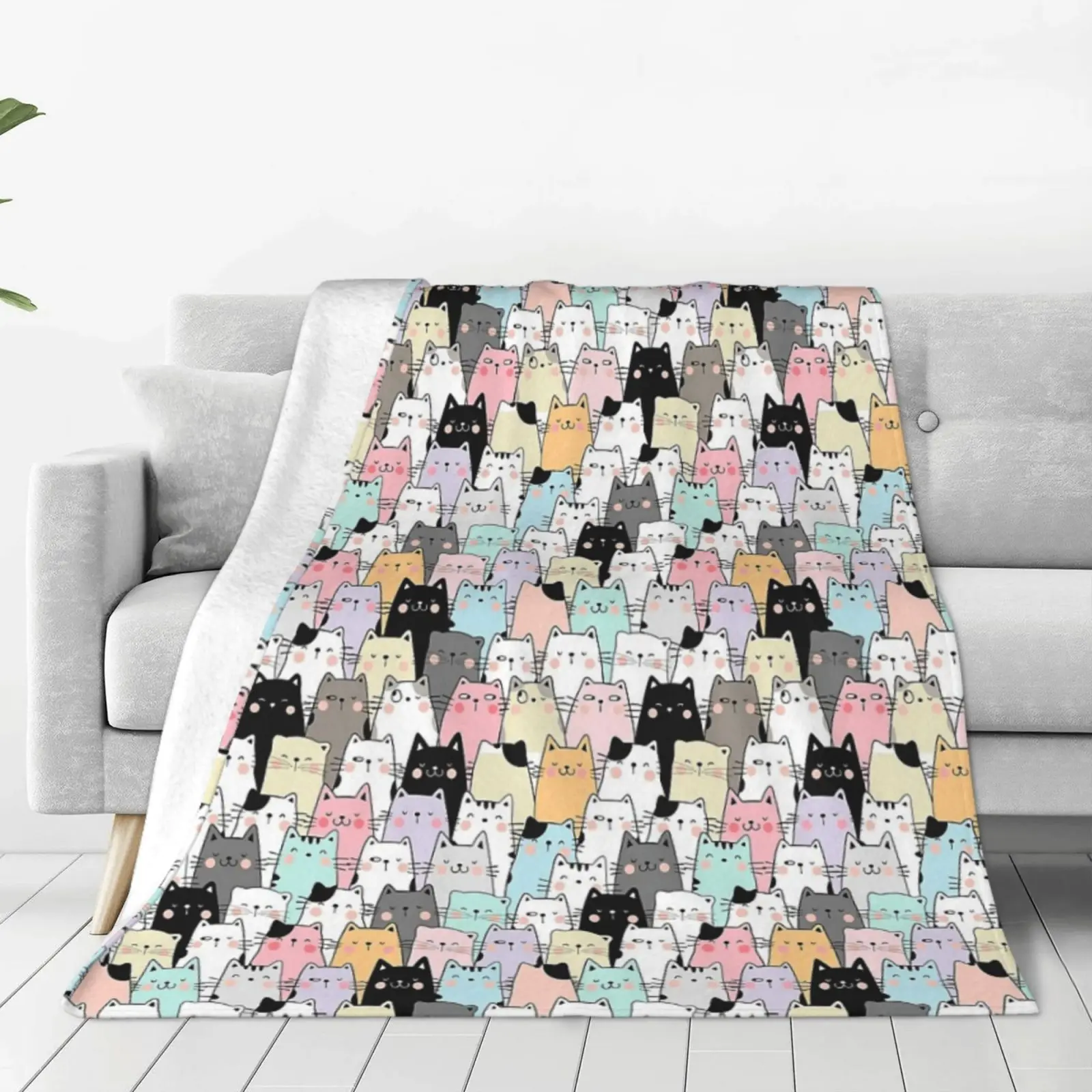 Soft Flannel Autumn Throw Blanket for Couch Outdoor Bedding Comfortable Retro Sunset Cat Blankets
Soft Flannel Autumn Throw Blanket for Couch Outdoor Bedding Comfortable Retro Sunset Cat Blankets