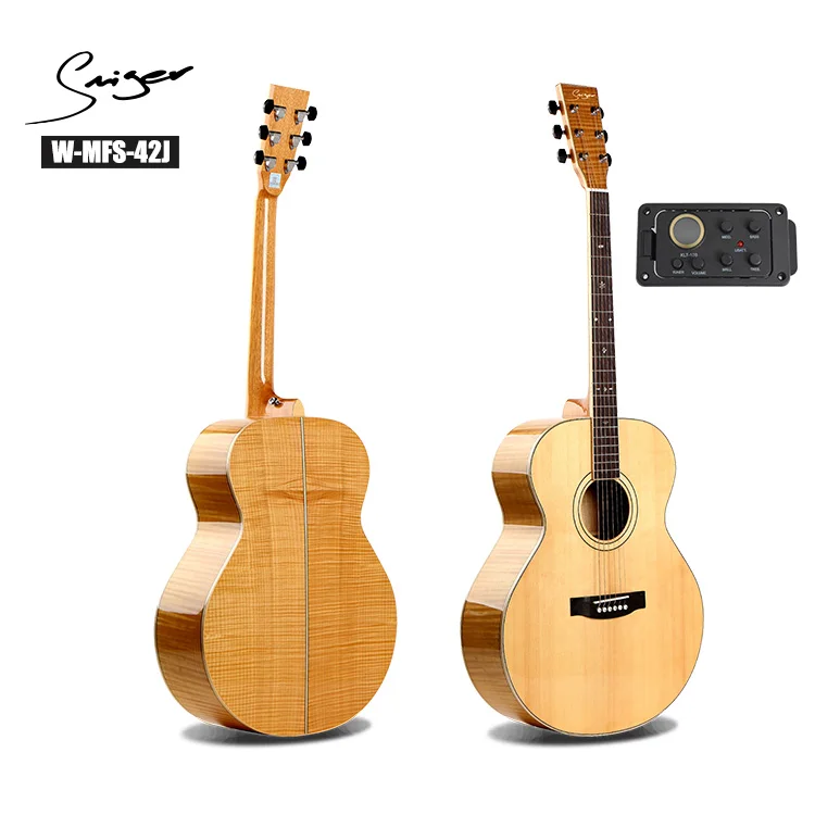Truly professional instrument 42 inch solid Sitka spruce acoustic guitar JUMBO
Truly professional instrument 42 inch solid Sitka spruce acoustic guitar JUMBO
