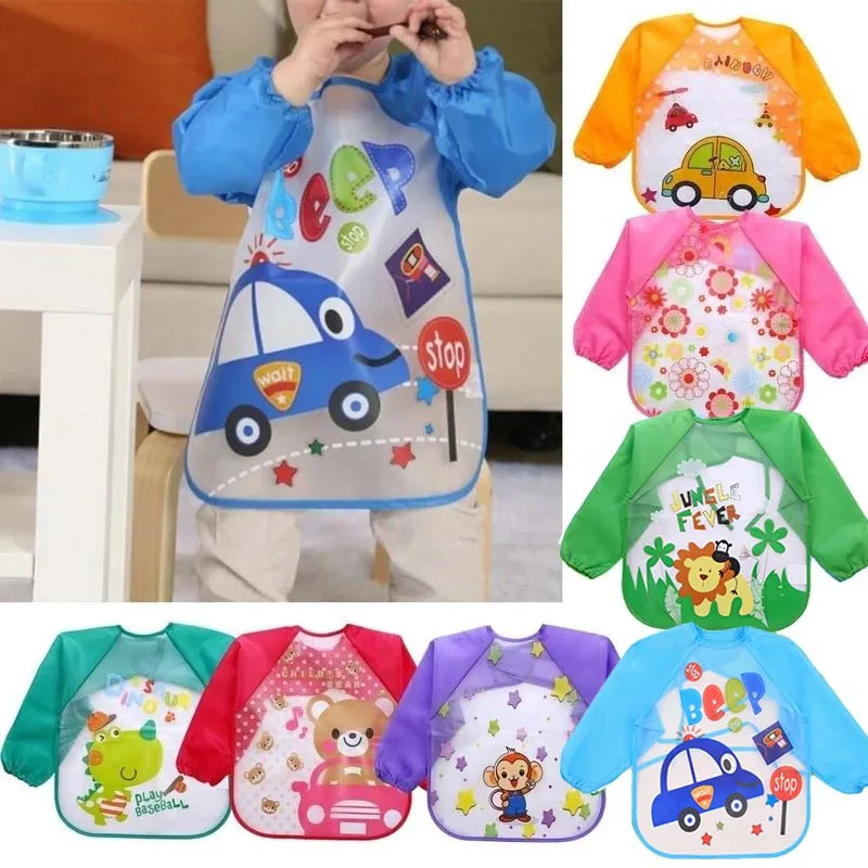 Cartoon Baby Bibs Baby Waterproof Long Sleeve Apron Children Feeding Smock Bib Drawing Soft Apron Toddler Clothing Bibs For Kids
Cartoon Baby Bibs Baby Waterproof Long Sleeve Apron Children Feeding Smock Bib Drawing Soft Apron Toddler Clothing Bibs For Kids