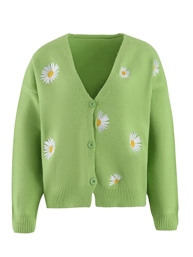 Elegant Knitted Sweater Women Flower Pattern Cardigan New Korean Fashion Autumn Winter Clothes Female Casual Loose Oversized Top
Elegant Knitted Sweater Women Flower Pattern Cardigan New Korean Fashion Autumn Winter Clothes Female Casual Loose Oversized Top