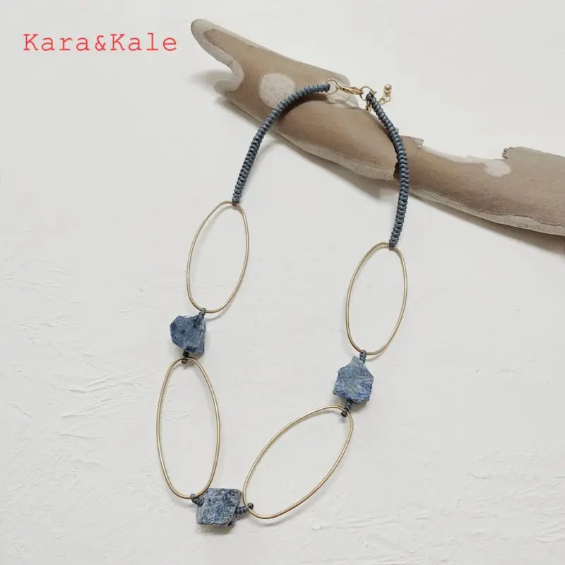 Kara&Kale Bohemian Natural Stone Handmade Necklace Women's Short Necklace Fashion Ethnic Chunky Jewelry
Kara&Kale Bohemian Natural Stone Handmade Necklace Women's Short Necklace Fashion Ethnic Chunky Jewelry