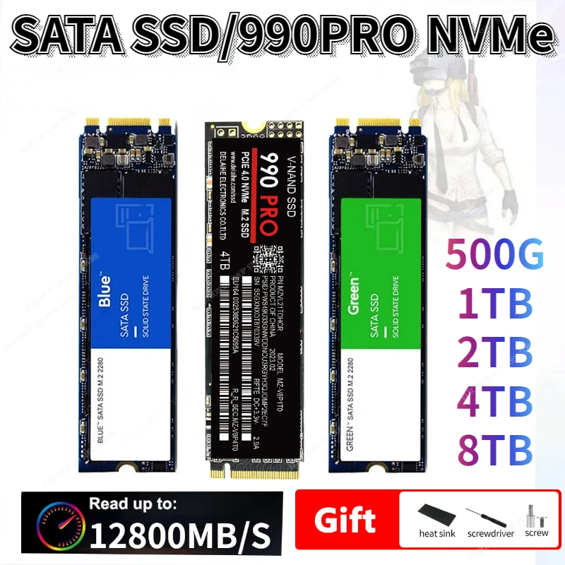 

8TB SSD M2 NVME 2TB Internal Solid State Drive 1TB 4TB 500GB hdd Hard Disk M.2 for laptop Computer m2 sata notebook SSD M2 NGFF