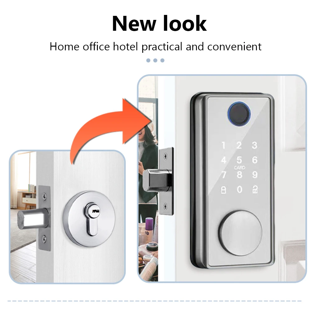 Smart Home Security Door Lock Anti-theft Electronic Deadbolt Lock Tuya APP Bluetooth-compatible with Key Easy Installation
Smart Home Security Door Lock Anti-theft Electronic Deadbolt Lock Tuya APP Bluetooth-compatible with Key Easy Installation