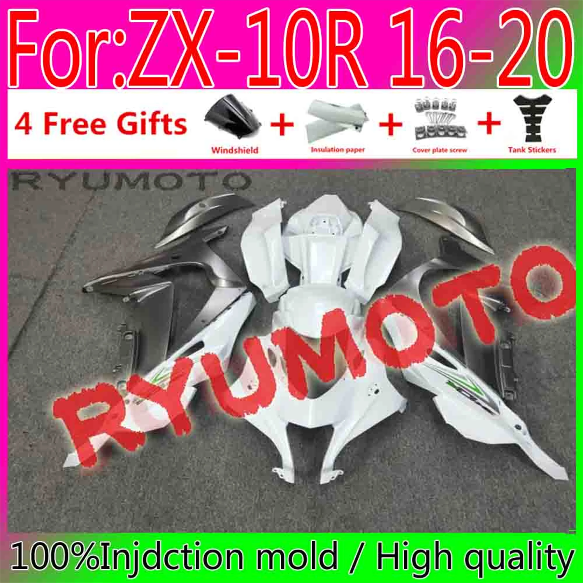 Обтекатели для кузова нового мотоцикла Kawasaki ZX-10R ZX10R 2016 - 2020 16 17 18 19 20
Обтекатели для кузова нового мотоцикла Kawasaki ZX-10R ZX10R 2016 - 2020 16 17 18 19 20