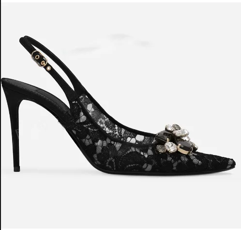 2024 Lace Slip On Pumps Mesh Thin Heels Women Bowknot Heel Big Crystal Shoes Pointed Toe Fashion Brand Sandals Sandalias Mujer
2024 Lace Slip On Pumps Mesh Thin Heels Women Bowknot Heel Big Crystal Shoes Pointed Toe Fashion Brand Sandals Sandalias Mujer