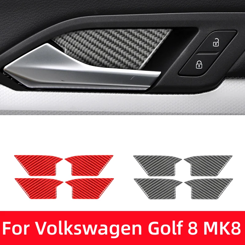 Для Volkswagen Golf 8 MK8 2020 2021 крышка чаши внутренней дверной ручки декоративные наклейки отделка из углеродного волокна аксессуары для интерьера автомобиля
Для Volkswagen Golf 8 MK8 2020 2021 крышка чаши внутренней дверной ручки декоративные наклейки отделка из углеродного волокна аксессуары для интерьера автомобиля