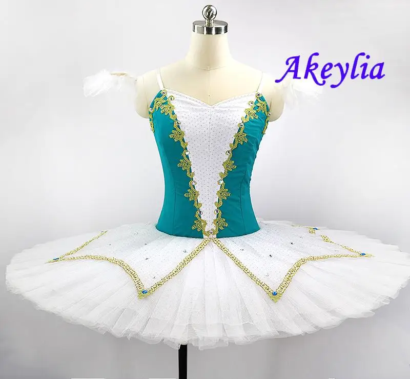 Green white professional ballet tutu adult classical ballet tutus pancake performance competition ballet stage costume BT9184
Green white professional ballet tutu adult classical ballet tutus pancake performance competition ballet stage costume BT9184