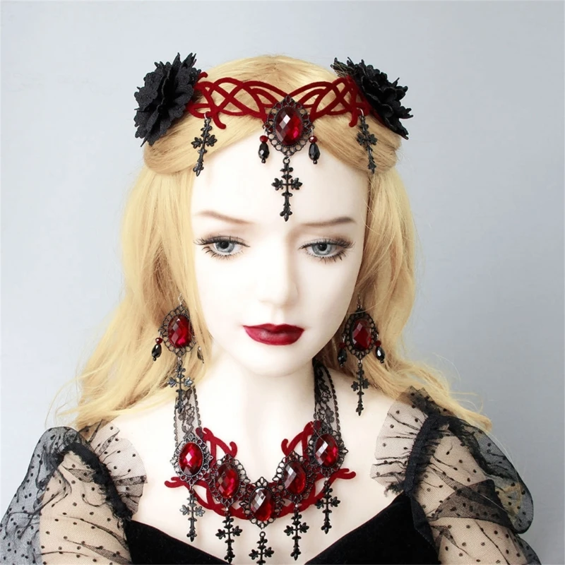 Goth Head Chain Flower Crowns For Women Goth Headband Goth Crowns Lolita Forehead Chain Gothics Tiaras Headpiece
Goth Head Chain Flower Crowns For Women Goth Headband Goth Crowns Lolita Forehead Chain Gothics Tiaras Headpiece