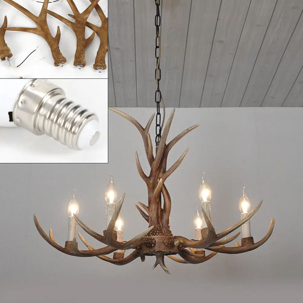 Retro Resin Antler Chandelier, Vintage Antler Chandelier Deer Horn Pendent Light Fixture for Living Room Dining Room Bedroom
Retro Resin Antler Chandelier, Vintage Antler Chandelier Deer Horn Pendent Light Fixture for Living Room Dining Room Bedroom