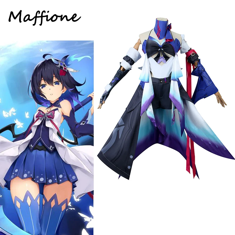 Honkai Star Rail Seele Cosplay Dress Costume Uniform Women Fantastic Skirts Purple Wig Set Female Halloween Party Disguise Suit
Honkai Star Rail Seele Cosplay Dress Costume Uniform Women Fantastic Skirts Purple Wig Set Female Halloween Party Disguise Suit