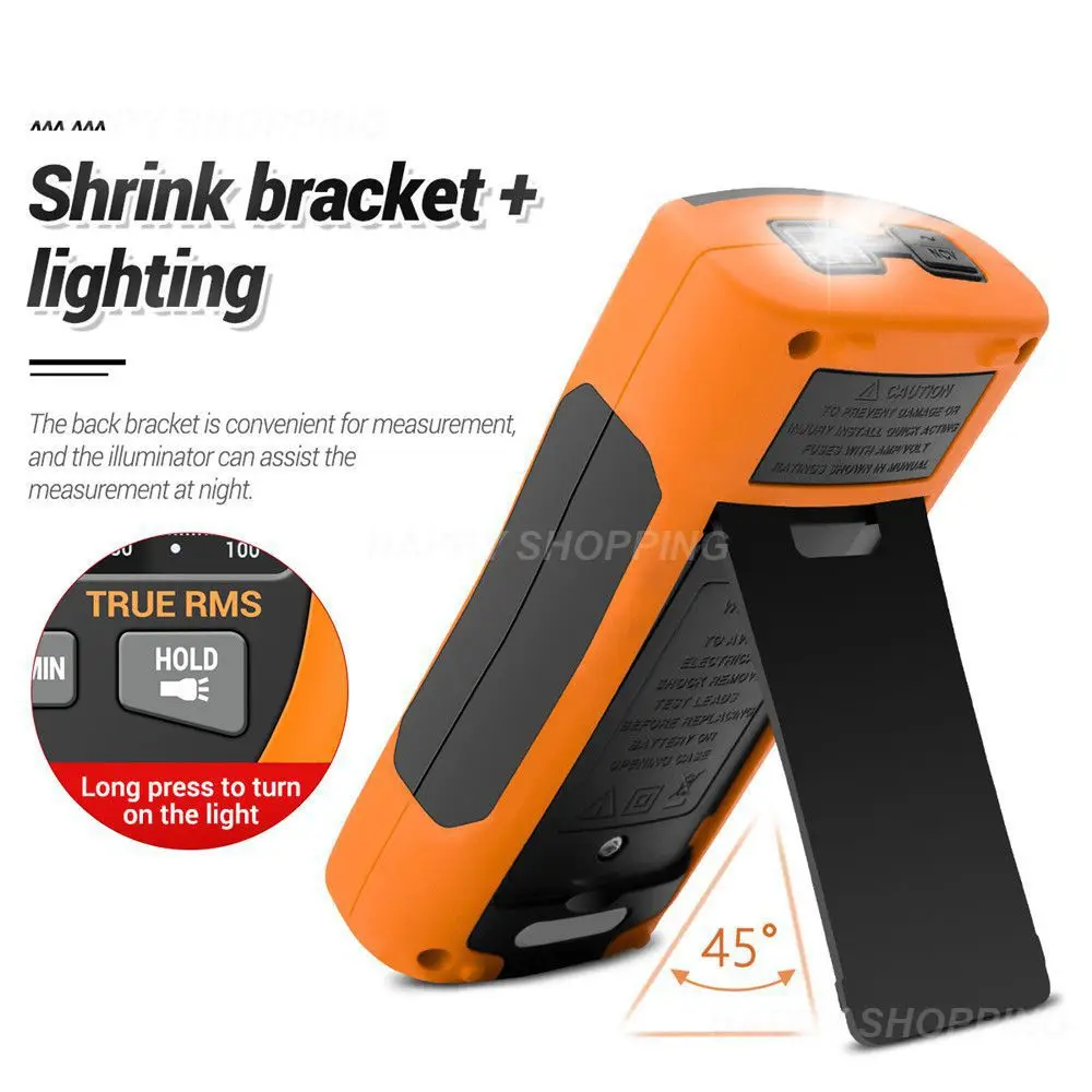 Цифровой мультиметр SZ18, профессиональный Аналоговый тестер True RMS 9999
Цифровой мультиметр SZ18, профессиональный Аналоговый тестер True RMS 9999