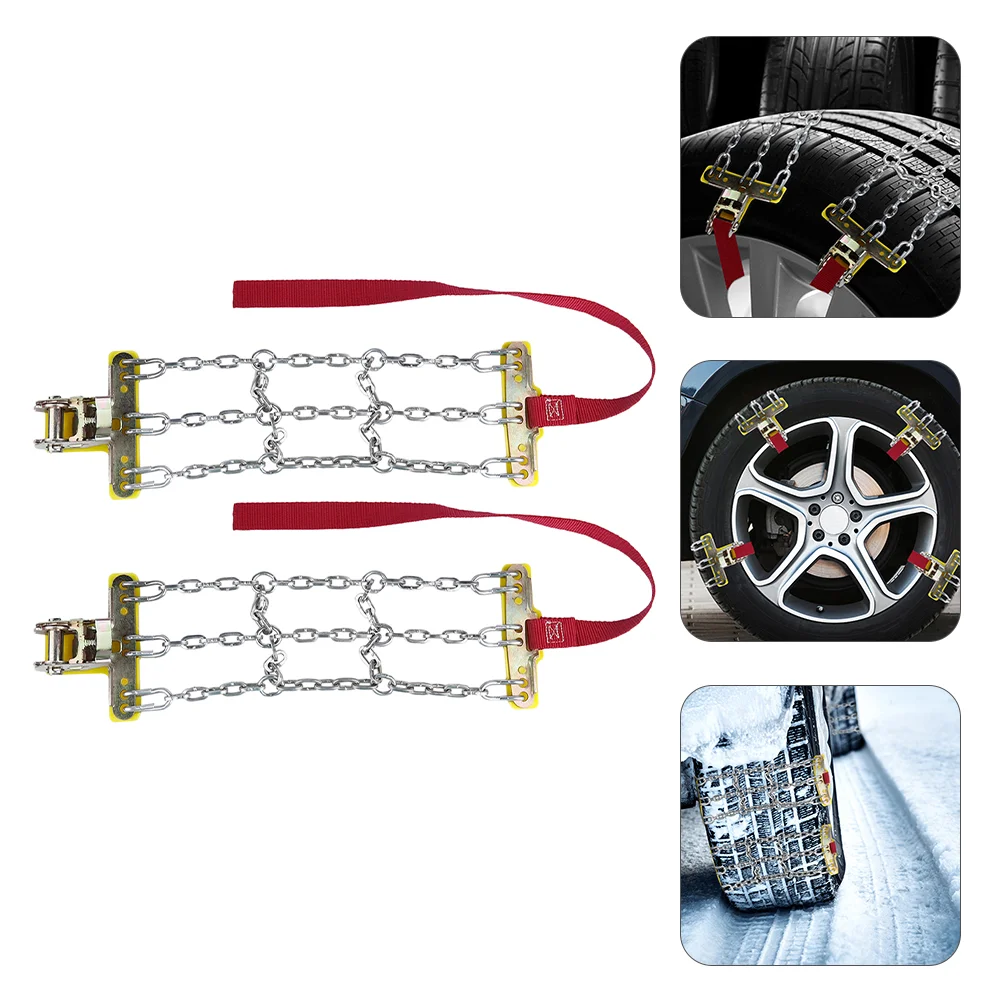 2 Pcs Tire Chains Car Emergency Snow Vehicle Tires Non-slip Automobile Steel Anti-Skid For cars
2 Pcs Tire Chains Car Emergency Snow Vehicle Tires Non-slip Automobile Steel Anti-Skid For cars
