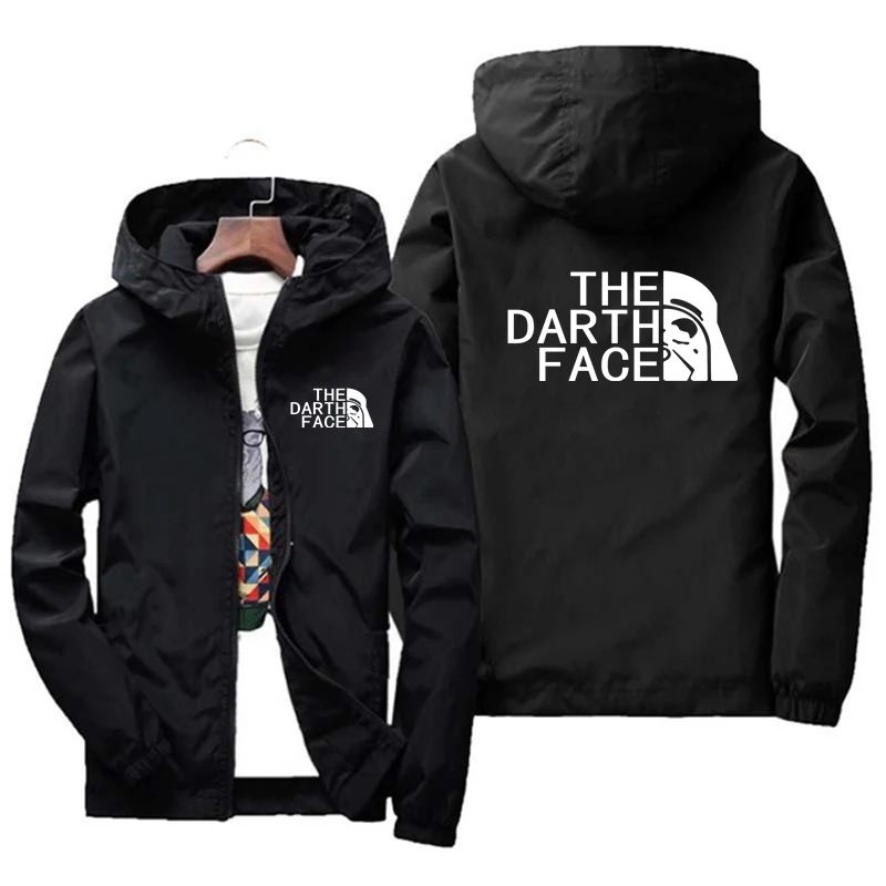 

Men THE DARTH FACE Bomber Jacket Men's Windproof Zipper Jacket Spring And Autumn Casual Work Jacket Fashion Sports Jacket S-7XL