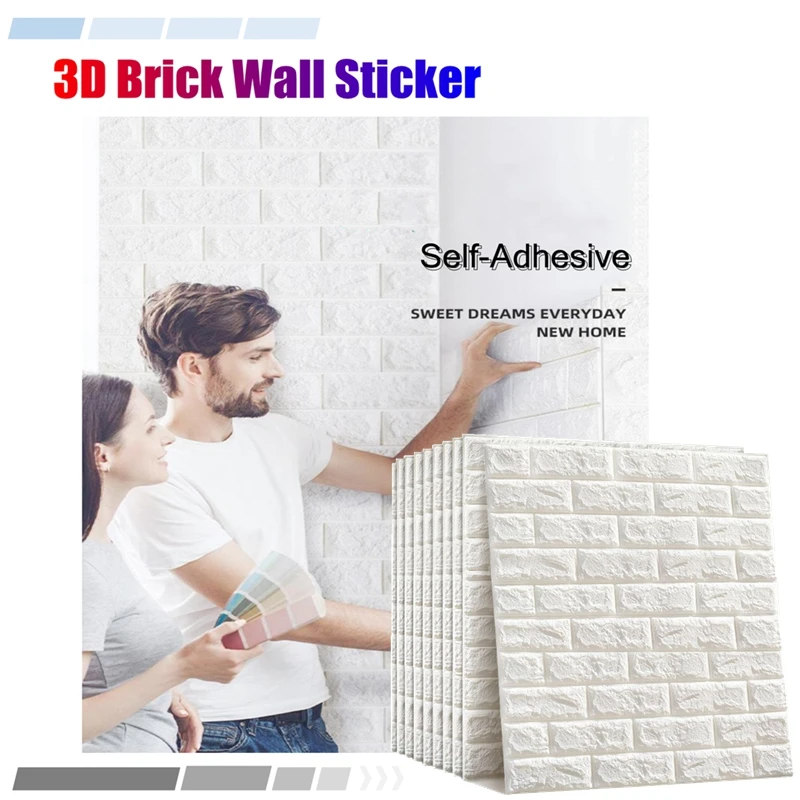 

VIP 3D Wall Stickers Drop Shipping Imitation Brick Waterproof Self Adhesive Panels Home Decor Wallpaper For Living Room