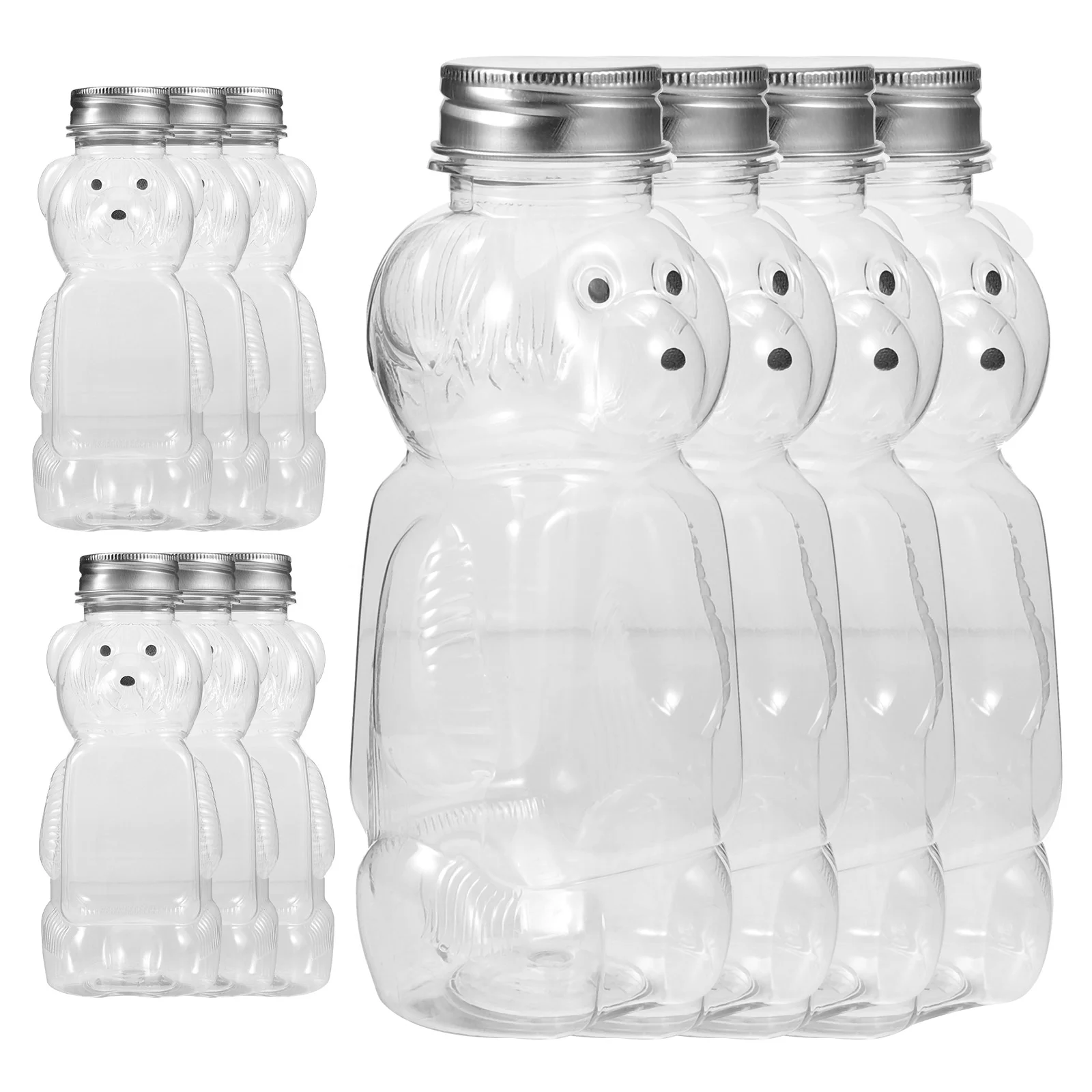10 Pcs Milk Tea Plastic Bottle Clear Containers Bear Juice Shape for Small Refillable Honey Polyester Jars with Lid
10 Pcs Milk Tea Plastic Bottle Clear Containers Bear Juice Shape for Small Refillable Honey Polyester Jars with Lid