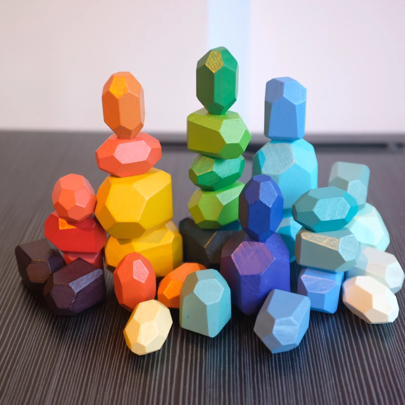 Wood Toys Balancing Games Montessori Educational Toy for Baby Colorful Wood Colored Stone Wooden Building Blocks Kids Toy Child
Wood Toys Balancing Games Montessori Educational Toy for Baby Colorful Wood Colored Stone Wooden Building Blocks Kids Toy Child