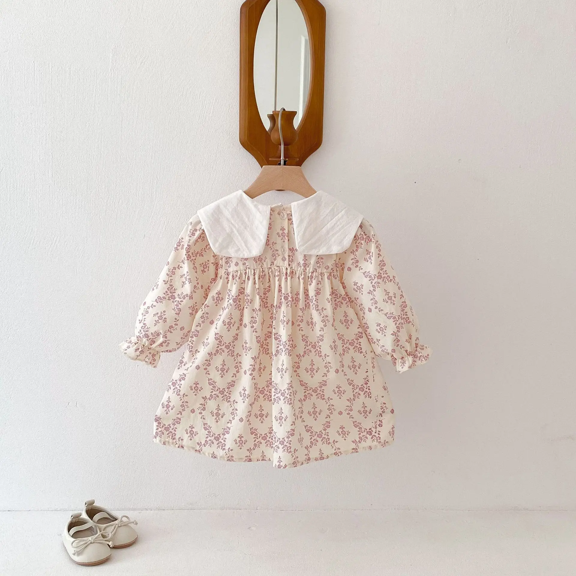 2025 Autumn New Girls Casual Dress Children Large Collar Flower Embroidery Dress Cotton Baby Girl Floral Princess Dress 8 S76f18a08e9344b93a86a72b92c4653c7J