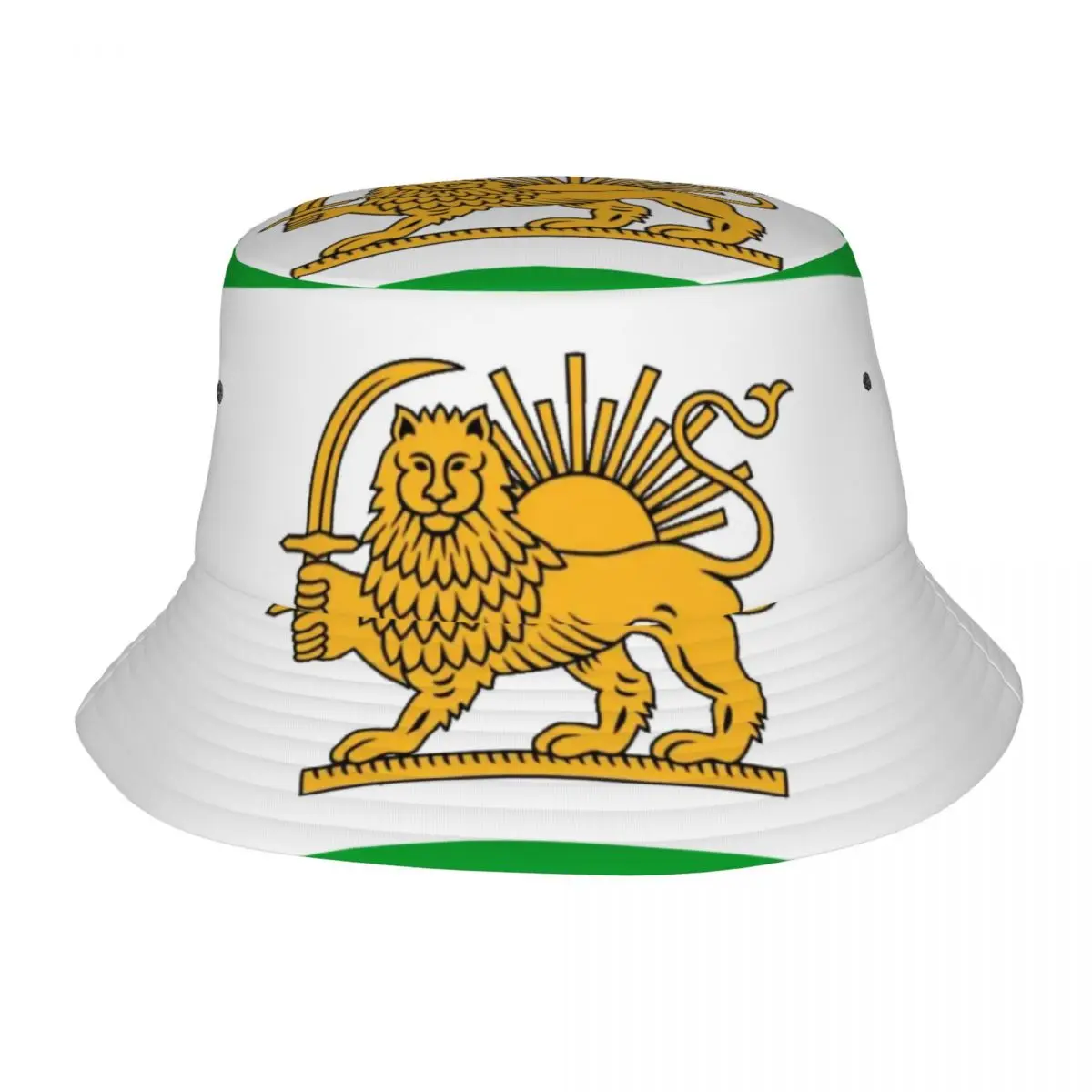 

Панама в стиле хип-хоп для мужчин и женщин, шляпа унисекс, с флагом свободной Республики Иран, Пляжная шапка для рыбалки от солнца, лето
