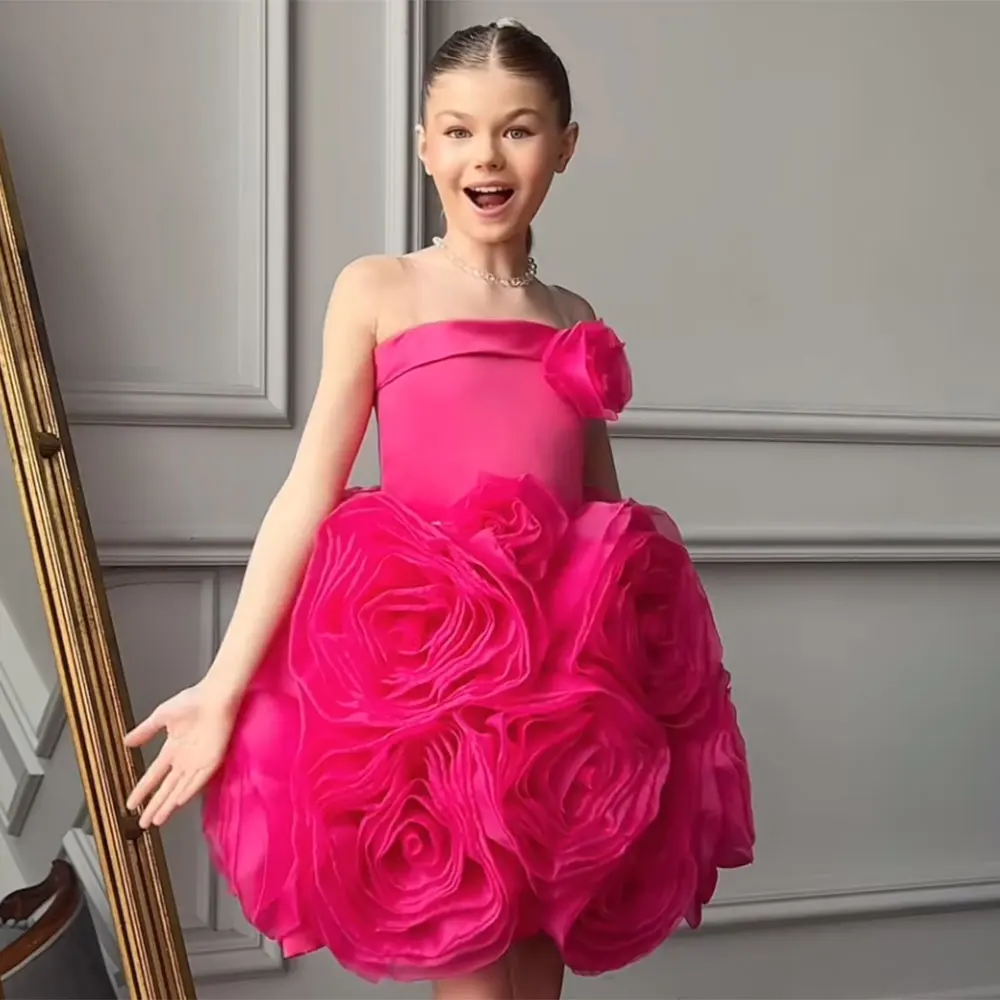 Jill Wish Elegant Arab Fuchsia Strapless Girl Dress Handmade Flower Kids Princess Birthday Wedding Party Children Gown 2024 J181
Jill Wish Elegant Arab Fuchsia Strapless Girl Dress Handmade Flower Kids Princess Birthday Wedding Party Children Gown 2024 J181