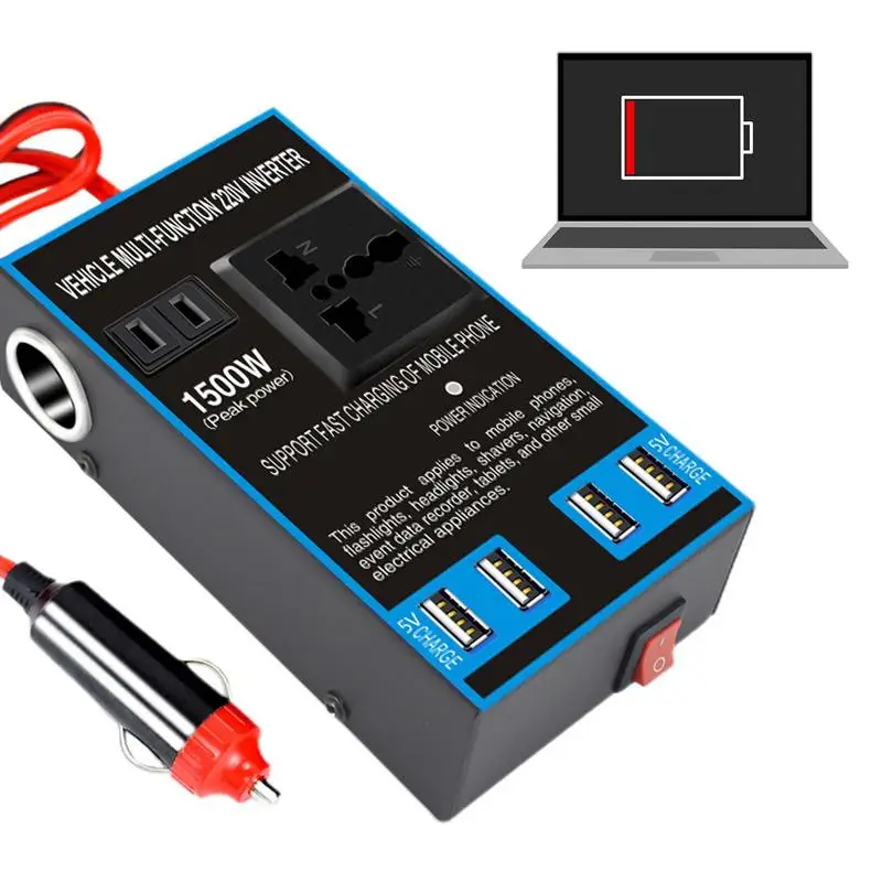 Car Plug Adapter 12V 24V To 220V Universal Power Adapter Socket Plug Converter With USB Port Charging Supplies For Cell Phones
Car Plug Adapter 12V 24V To 220V Universal Power Adapter Socket Plug Converter With USB Port Charging Supplies For Cell Phones