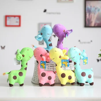 New Giraffe Der Soft Plush Toy Animal Dolls Stuffed kawaii Deer Toys for Baby Kid Birthday Party Gift