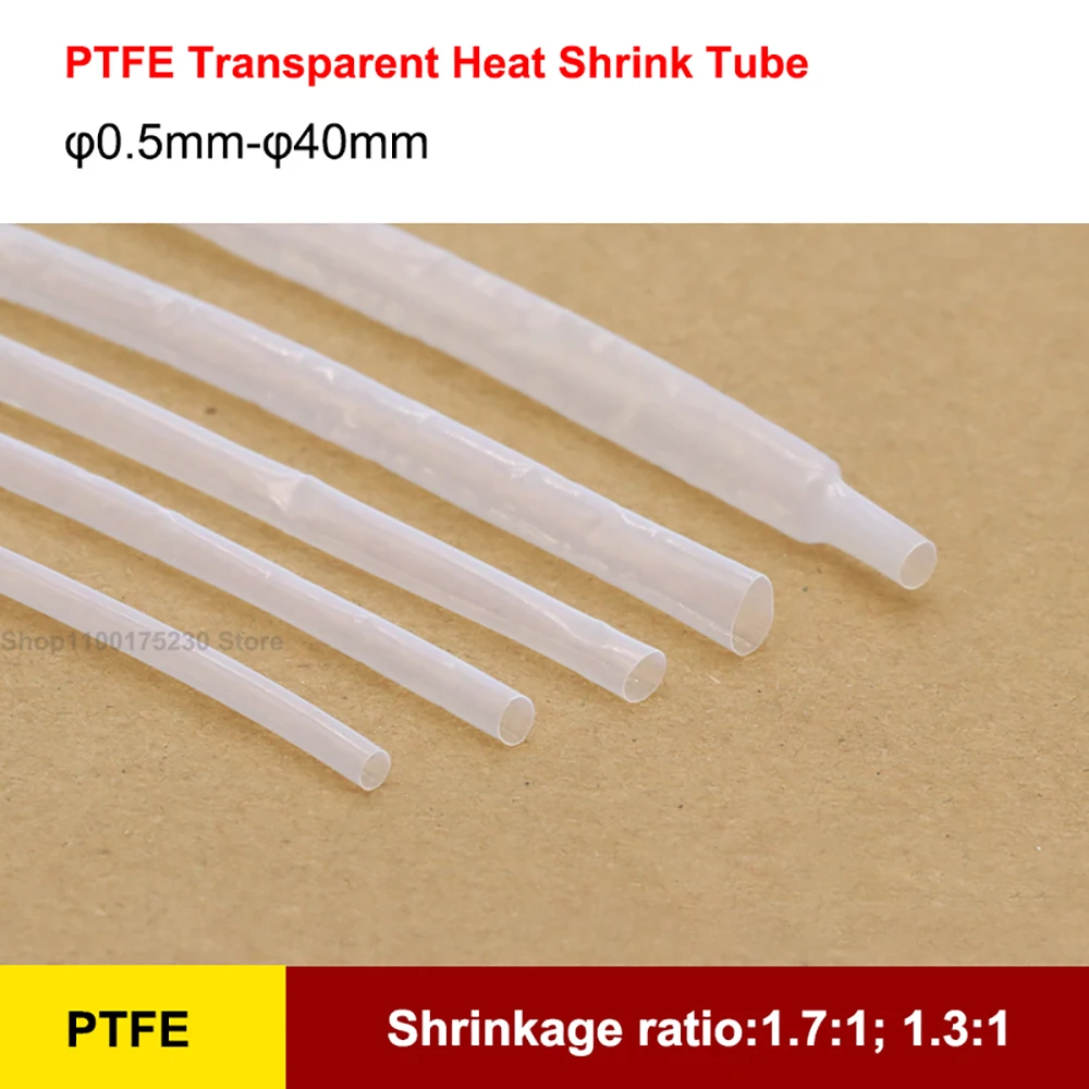 1Meter φ0.5mm-φ40mm PTFE FEP Transparent Clear Heat Shrink Tube Shrinkable Tubing Sleeving Wrap Wire kits
1Meter φ0.5mm-φ40mm PTFE FEP Transparent Clear Heat Shrink Tube Shrinkable Tubing Sleeving Wrap Wire kits