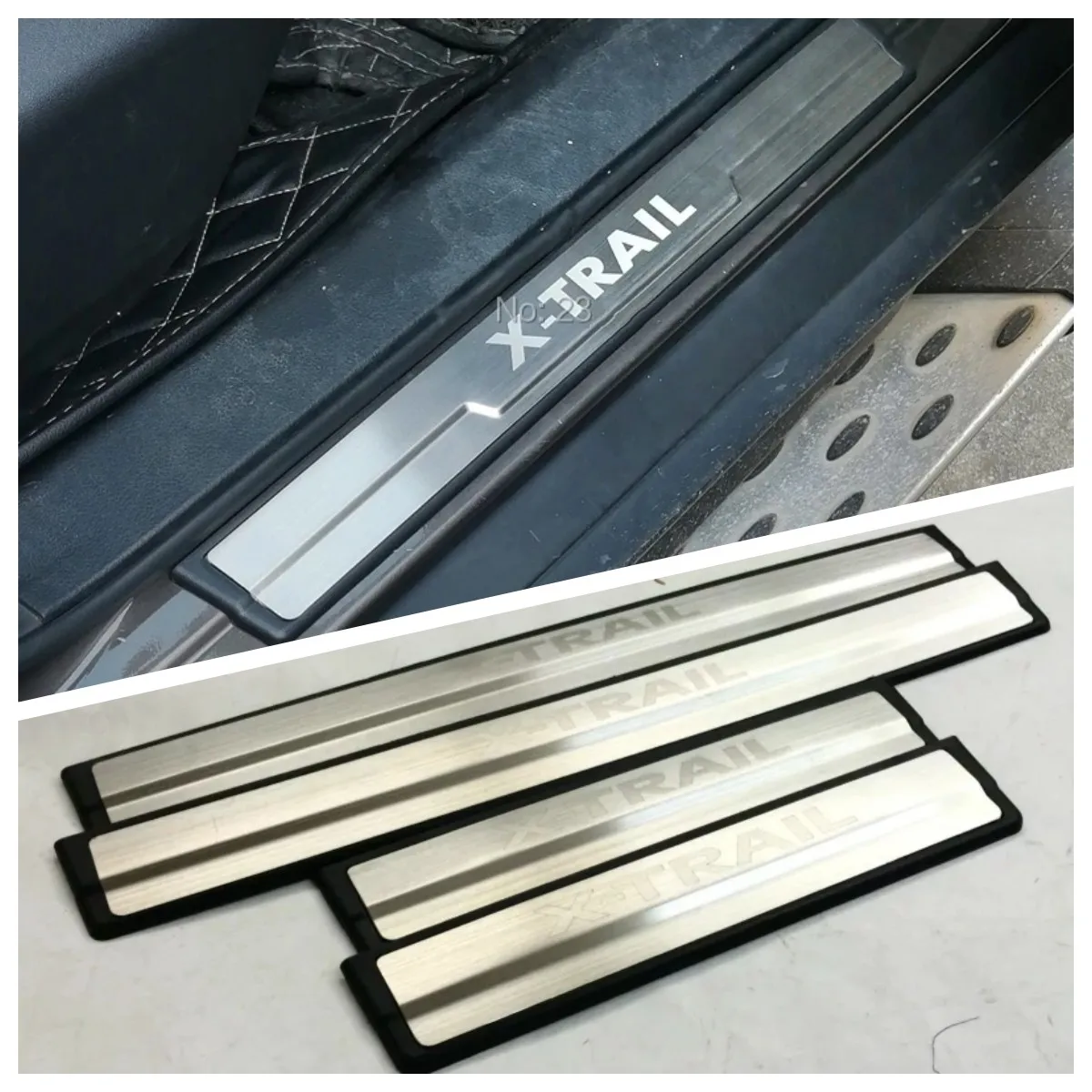 Защитная Накладка на порог автомобиля для Nissan X-TRAIL XTrail T32 T33 2014-2020 2021 2022 
Защитная Накладка на порог автомобиля для Nissan X-TRAIL XTrail T32 T33 2014-2020 2021 2022