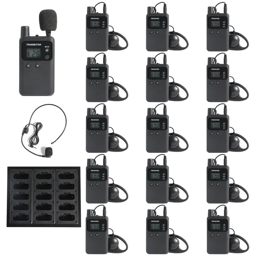 

Wireless Tour Guide System 1 Transmitter 15 Receivers 1 Charger Simultaneous Interpretation System Conference Translation System