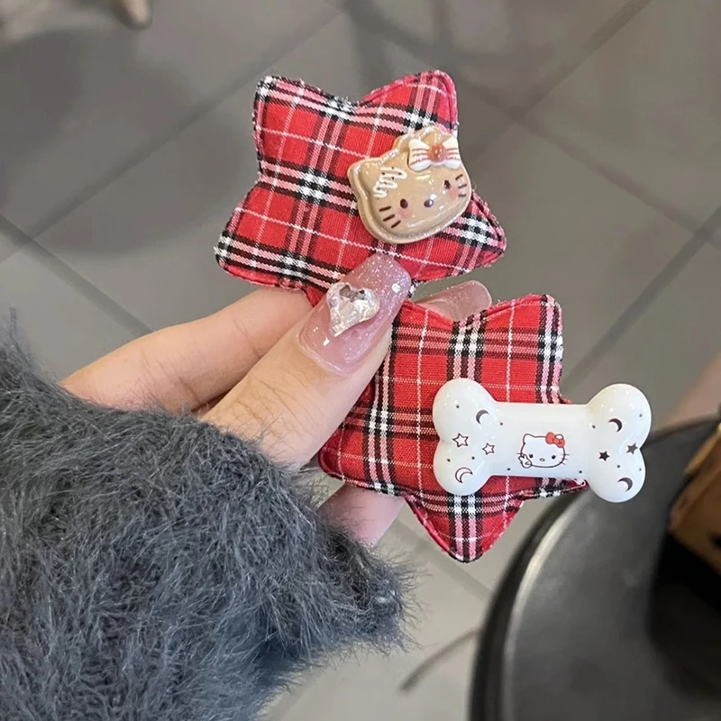 2Pcs Sanrio Kawaii Anime Hello Kitty Hair Clip Headwear Cute Sweet Cartoon Barrette Accessory Birthday Present Gifts for Girls
2Pcs Sanrio Kawaii Anime Hello Kitty Hair Clip Headwear Cute Sweet Cartoon Barrette Accessory Birthday Present Gifts for Girls