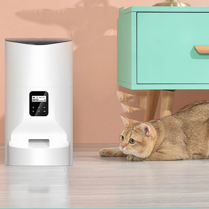 

Squeeze Snacks Cat Feeder Riser No Smell Travel Battery Bluetooth Wireless Hose Cat Feeder Button Pour Chat Filter Cat Fountain