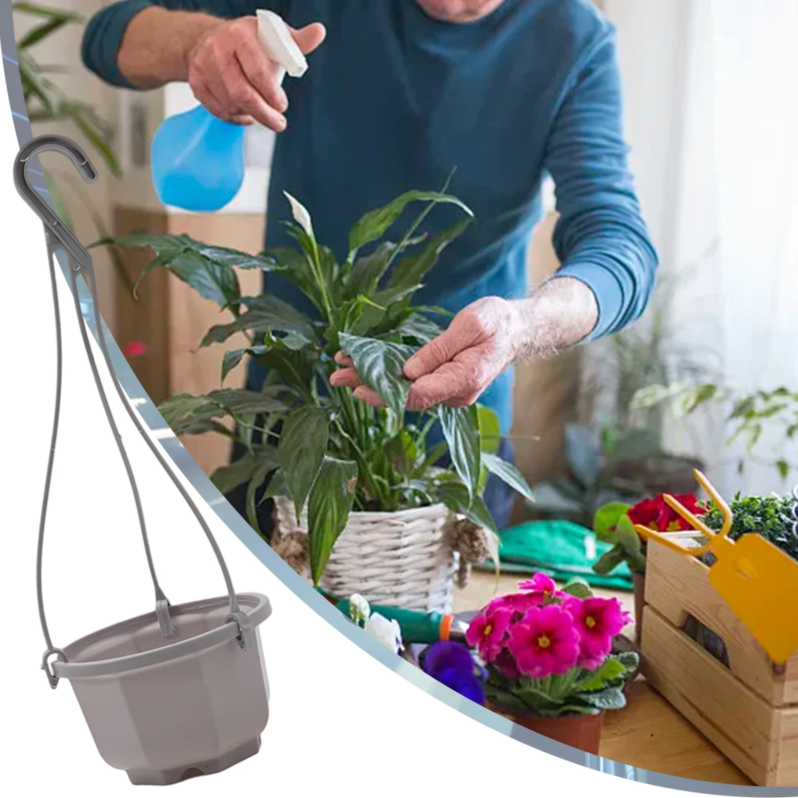 Garden Basket Flower Pot Garden Tool Home 9.5cm*9cm*6cm Removable Hook White Widely Use 13cm*11.5cm*7.5cm 1pcs
Garden Basket Flower Pot Garden Tool Home 9.5cm*9cm*6cm Removable Hook White Widely Use 13cm*11.5cm*7.5cm 1pcs