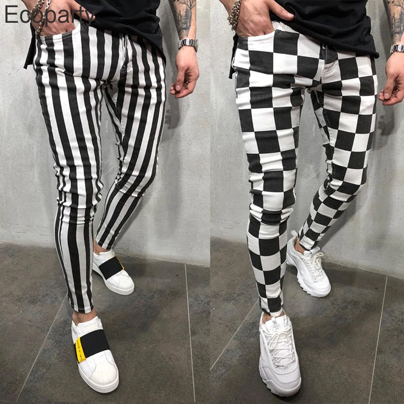 New Men's Fashion Slim Pencil Pants 2022 Black White Plaid Stripe Skinny Jogger Hip Hop Casual Trousers For Men 2XL
New Men's Fashion Slim Pencil Pants 2022 Black White Plaid Stripe Skinny Jogger Hip Hop Casual Trousers For Men 2XL