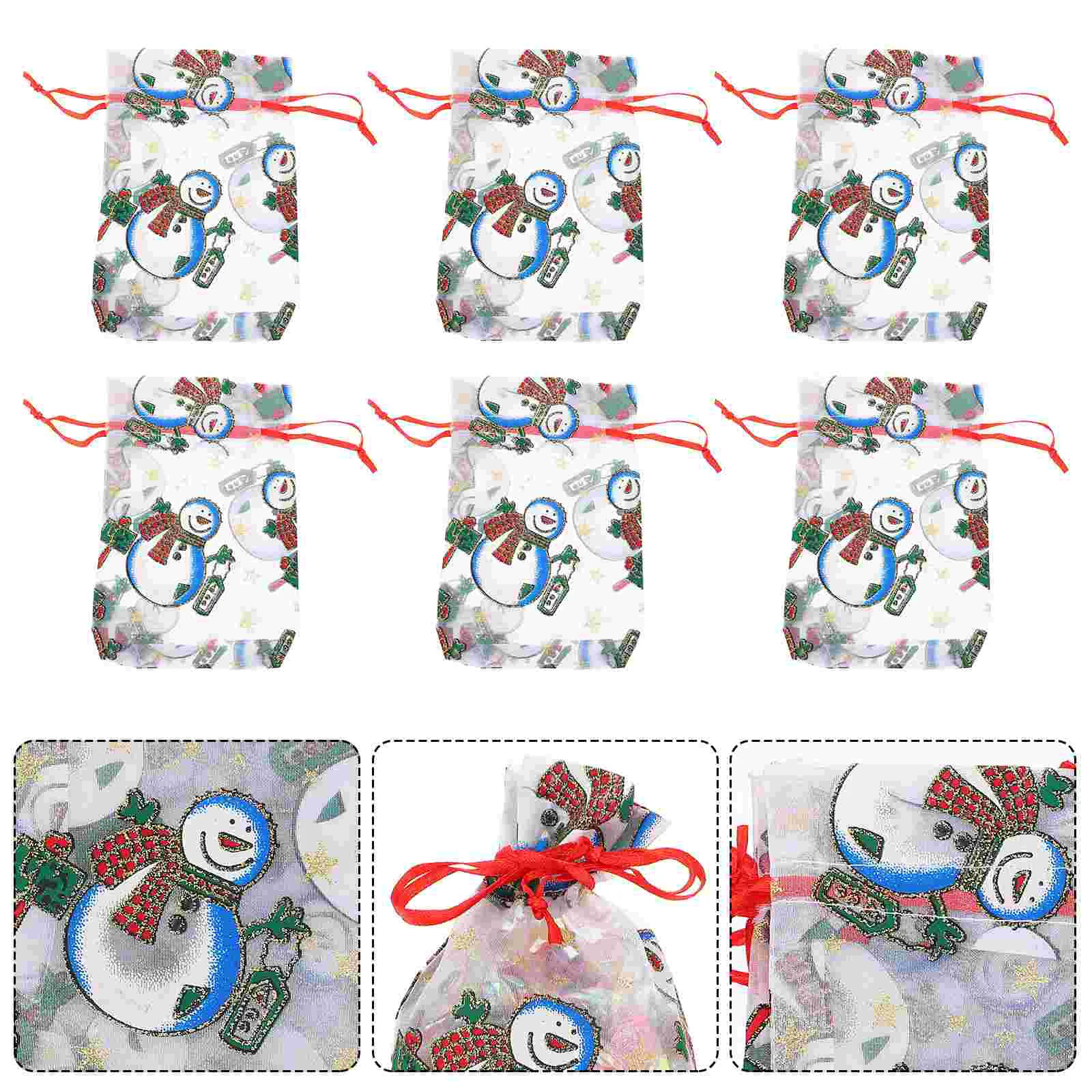 50pcs Christmas Drawstring Candy Bag Christmas Organza Bags Party Favor Gift Bags
50pcs Christmas Drawstring Candy Bag Christmas Organza Bags Party Favor Gift Bags