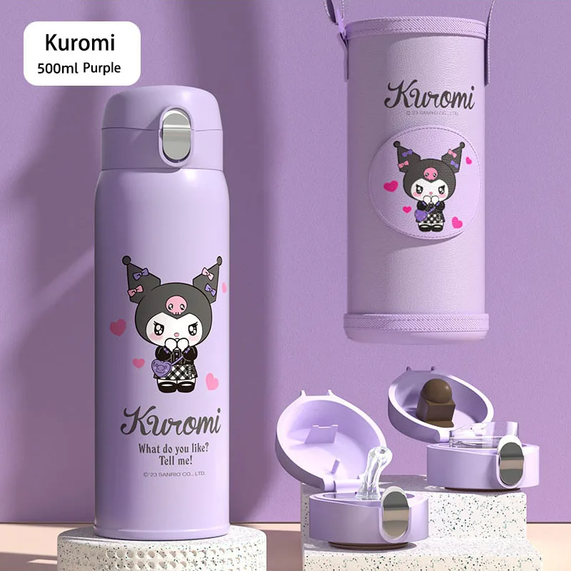 500 мл Новый Sanrioed аниме Kuromi Cinnamoroll соломенный термос кружка кавайная Спортивная бутылка для воды детская Студенческая Термокружка с двумя крышками
500 мл Новый Sanrioed аниме Kuromi Cinnamoroll соломенный термос кружка кавайная Спортивная бутылка для воды детская Студенческая Термокружка с двумя крышками