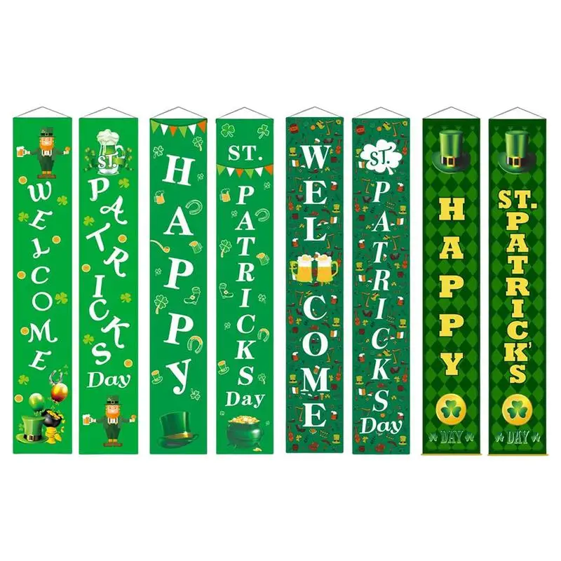 Happy St Patrick's Day Decor Banner Green Irish Shamrock Hanging Banners Sign Door Hanger Irish Lucky Shamrock Welcome Banner St
Happy St Patrick's Day Decor Banner Green Irish Shamrock Hanging Banners Sign Door Hanger Irish Lucky Shamrock Welcome Banner St