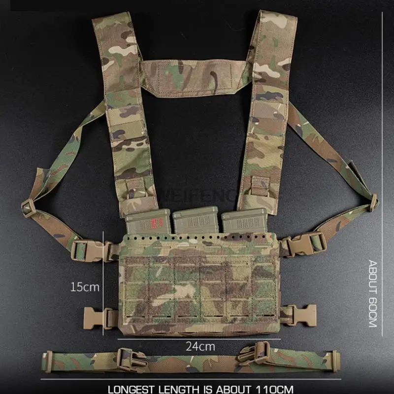Tactical Chest Rig MK5 Micro Fight Placard Chassis Molle Laser Cut Military Vest 5.56 Magazine Pouch Hunting JPC Plate Carrier
Tactical Chest Rig MK5 Micro Fight Placard Chassis Molle Laser Cut Military Vest 5.56 Magazine Pouch Hunting JPC Plate Carrier