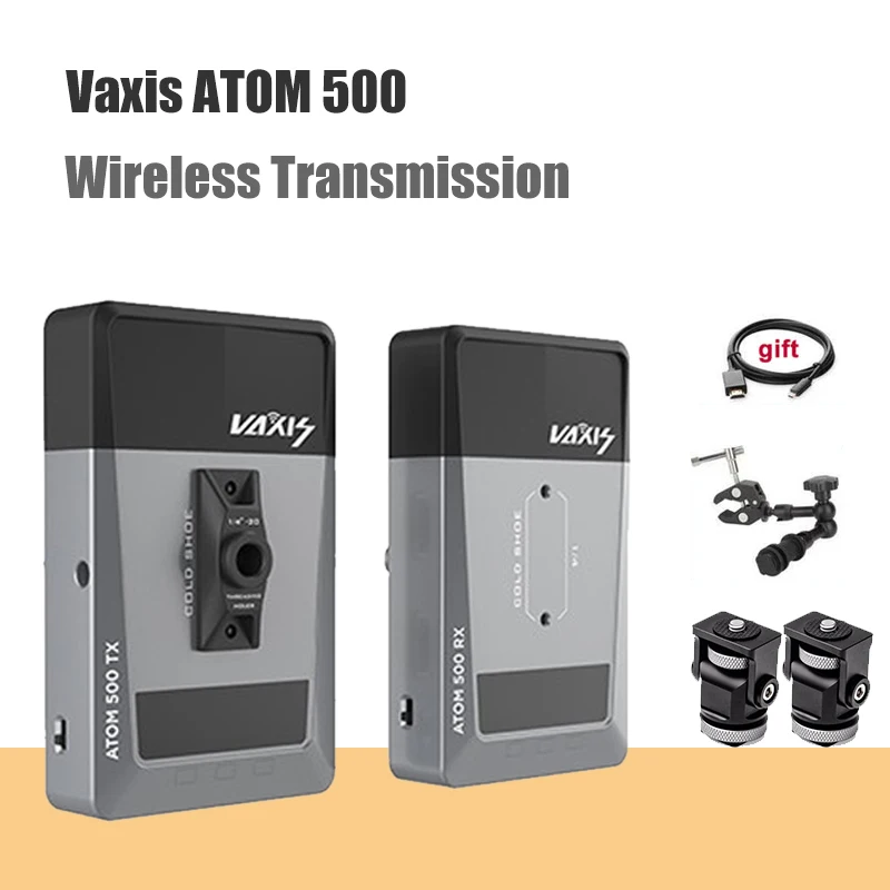 Vaxis ATOM 500 Wireless Transmitter Receiver 1080P HD Dual-HDMI Image Video Wireless Transmission System photography Camera
Vaxis ATOM 500 Wireless Transmitter Receiver 1080P HD Dual-HDMI Image Video Wireless Transmission System photography Camera