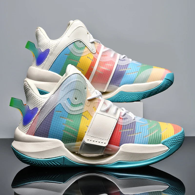 High-Quality Colorful Professional Men's Basketball Shoes Couple Platform Training Shoes Man Anti-Shock Basketball Sneakers Men
High-Quality Colorful Professional Men's Basketball Shoes Couple Platform Training Shoes Man Anti-Shock Basketball Sneakers Men