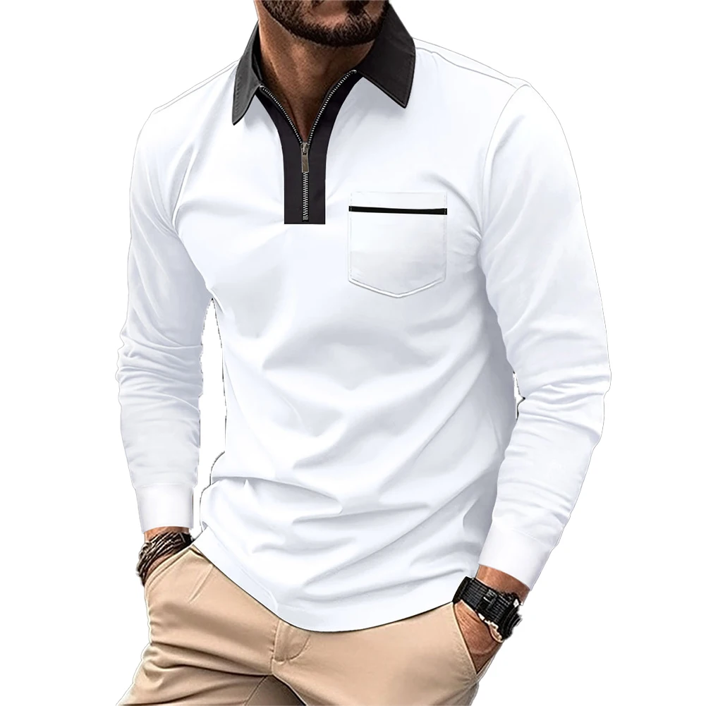 New Men's Long Sleeve T-Shirts Contrast Color Slim Fit Sports Zip Design T Shirt Muscle Tops Tees Clothing For Man
New Men's Long Sleeve T-Shirts Contrast Color Slim Fit Sports Zip Design T Shirt Muscle Tops Tees Clothing For Man