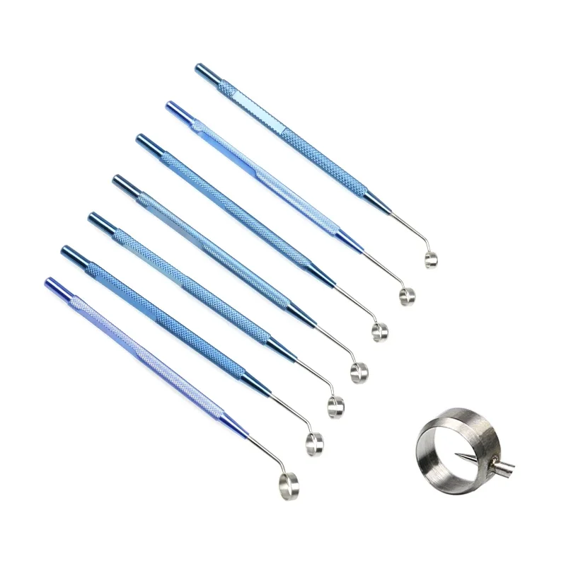 12 см титановый сплав, оптический зонный маркер, кольцевой маркер с лезвием, офтальмологический хирургический инструмент
12 см титановый сплав, оптический зонный маркер, кольцевой маркер с лезвием, офтальмологический хирургический инструмент