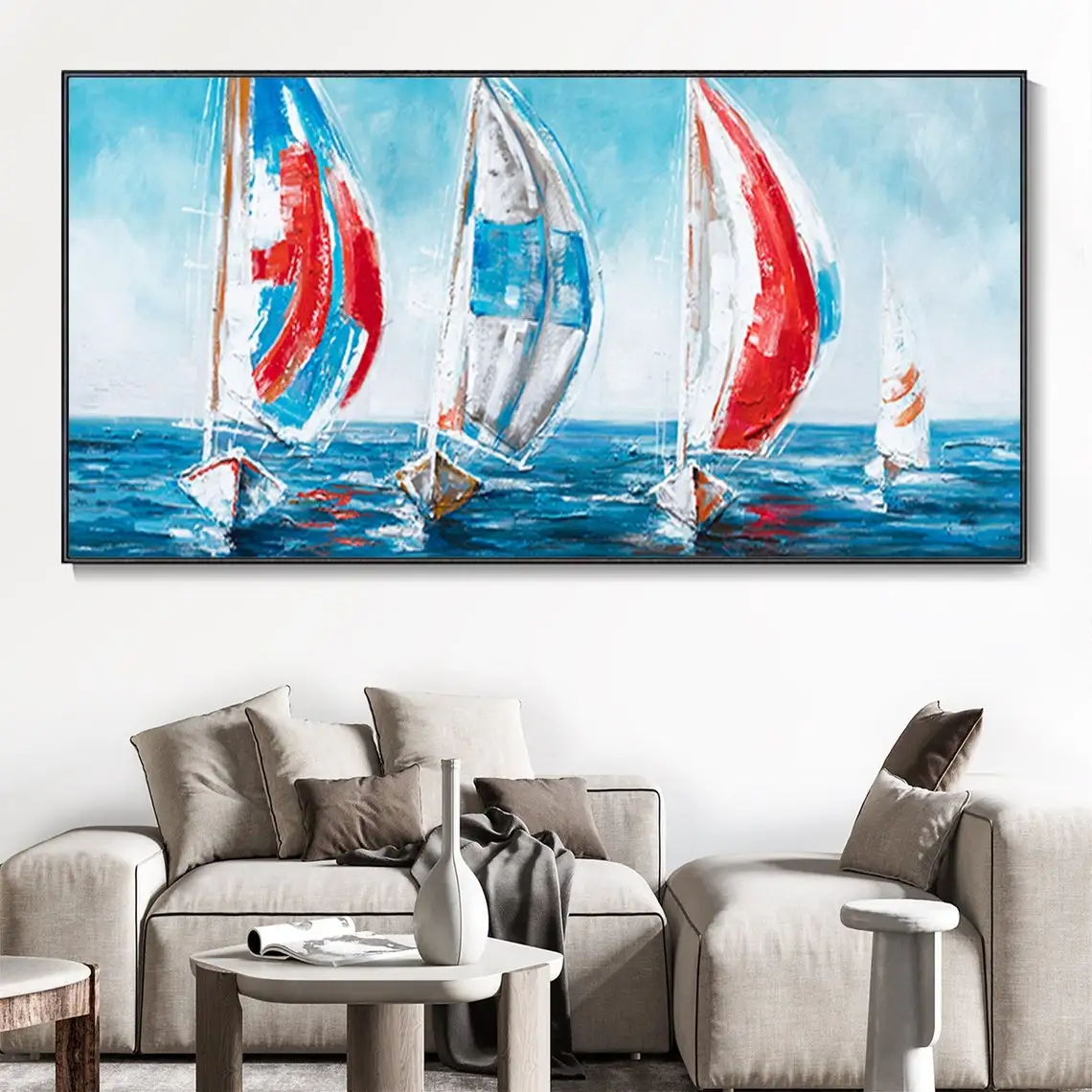 Парусная вечеринка на холсте богемное Искусство Холст Картина маслом синий океанский пейзаж Ручная роспись большое искусство на стену домашний декор
Парусная вечеринка на холсте богемное Искусство Холст Картина маслом синий океанский пейзаж Ручная роспись большое искусство на стену домашний декор