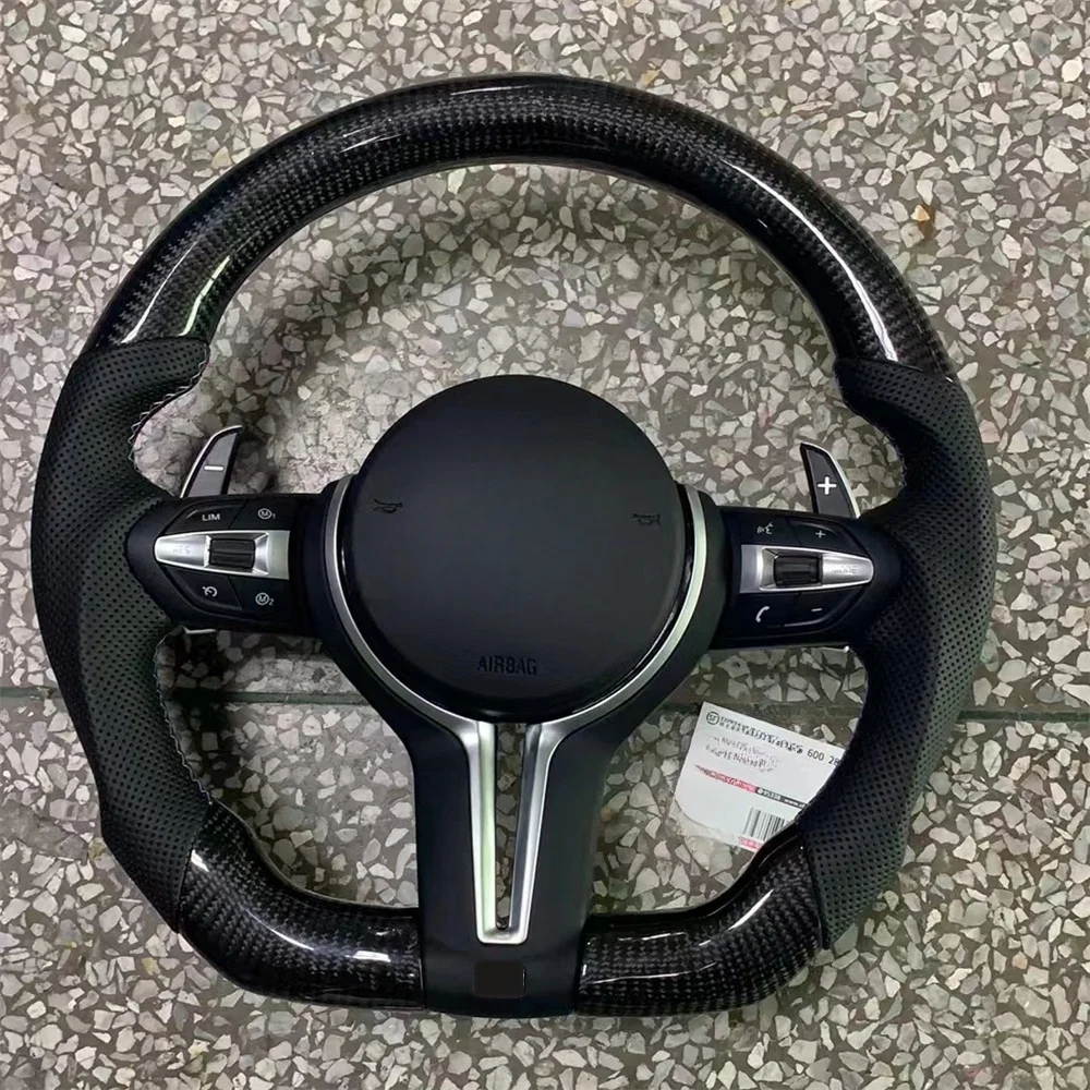 

Car Steering Wheel M3 M6 Carbon Fiber For BMW F30 F10 F11 F31 F20 F21 F22 F25 F26 F15 F16 F35 F36 F32 F80 F82 F83 F84 F85 F86