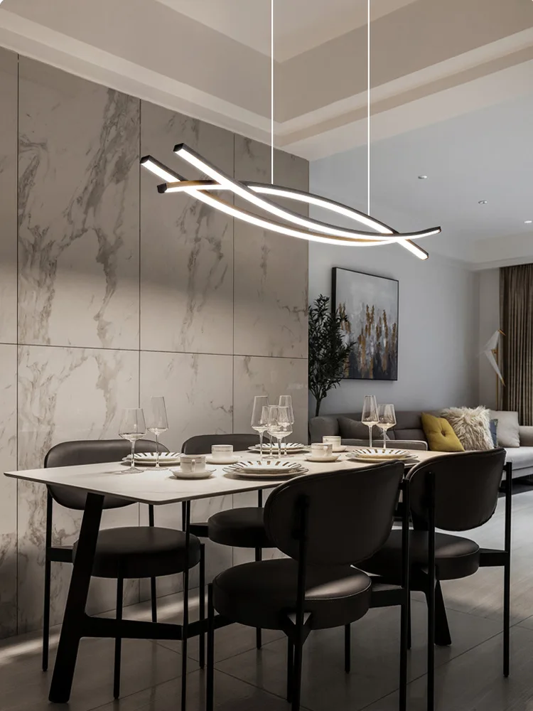 Modern Dining Table Room Chandelier Simple Nordic Light Luxury Long Bar Hanging Lamps Fashion Home Decor Indoor Pendant Lighting
Modern Dining Table Room Chandelier Simple Nordic Light Luxury Long Bar Hanging Lamps Fashion Home Decor Indoor Pendant Lighting