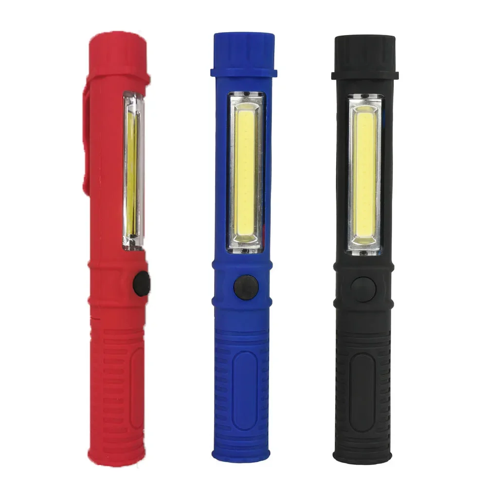 LED Flashlight 250LM COB Pen Light LED Lamp Camping Work Torch With Magnetic Side Clip Bottom Self Defense Magnetic Work Lamp
LED Flashlight 250LM COB Pen Light LED Lamp Camping Work Torch With Magnetic Side Clip Bottom Self Defense Magnetic Work Lamp